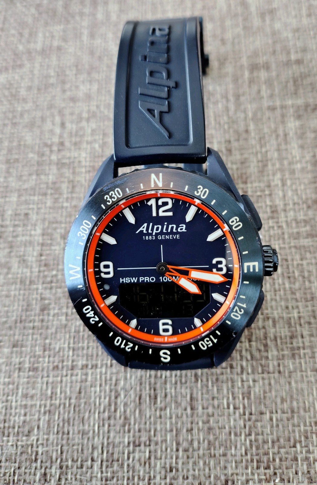 Alpinax hsw pro, Sieraden, Tassen en Uiterlijk, Horloges | Heren, Verzenden, Zo goed als nieuw, Staal, Overige merken