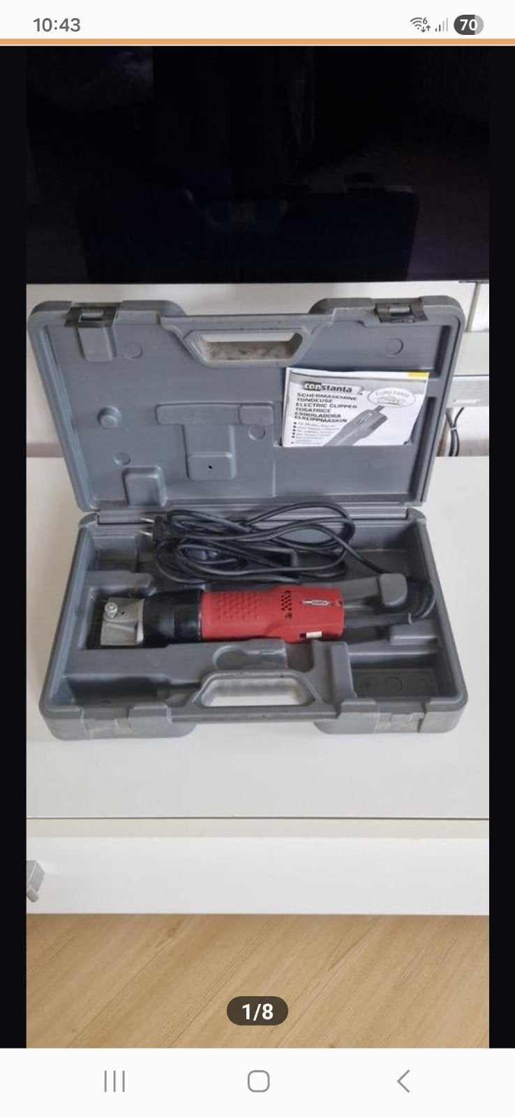 Te koop: Paarden tondeuse/ scheermachine Constanta, Overige merken, Ophalen of Verzenden, Gebruikt, Scheerapparatuur