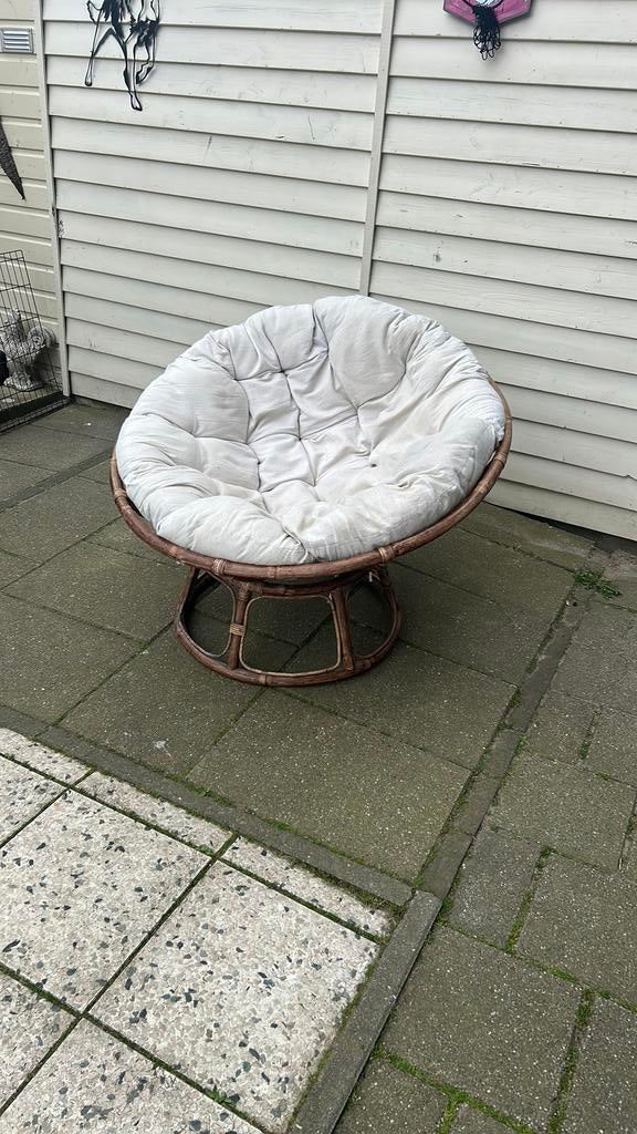 Papasan stoel / komstoel inc kussen 112 cm, Overige materialen, Zo goed als nieuw, Stoel, Ophalen