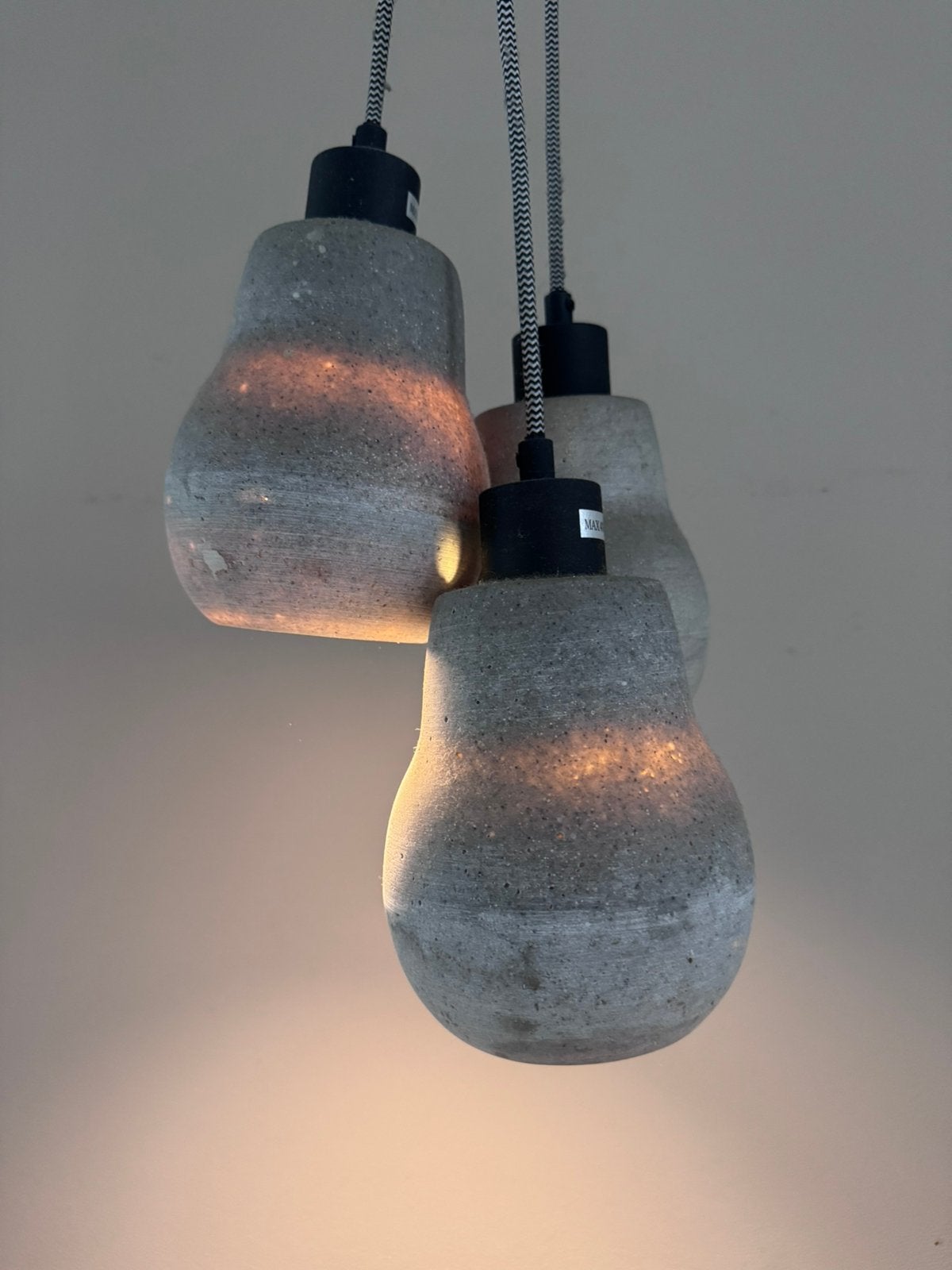 It’s about RoMi hanglamp 3-lichts – beton, Ophalen, Zo goed als nieuw
