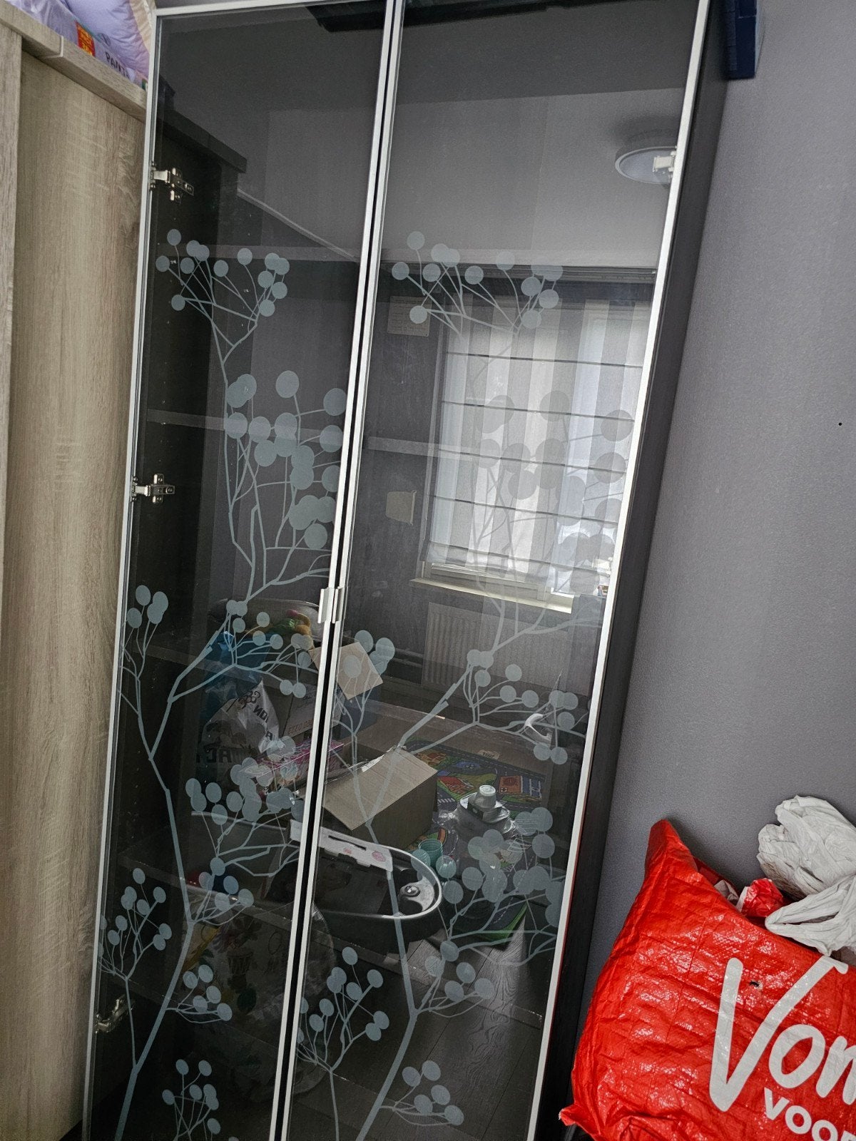 ikea kast met glazen deuren, Ophalen, 200 cm of meer, Nieuw, 50 tot 100 cm