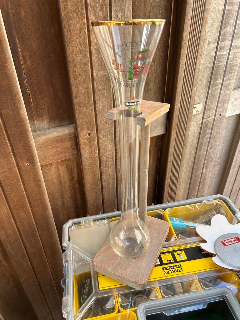 Heineken koetsiers glas, Ophalen, Zo goed als nieuw, Bierglas