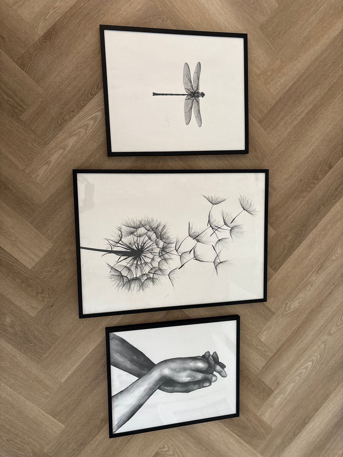 Desenio wissellijsten met posters (1x 50x70, 2x 40x50), Ophalen, Gebruikt, Posterlijst, Met afbeelding
