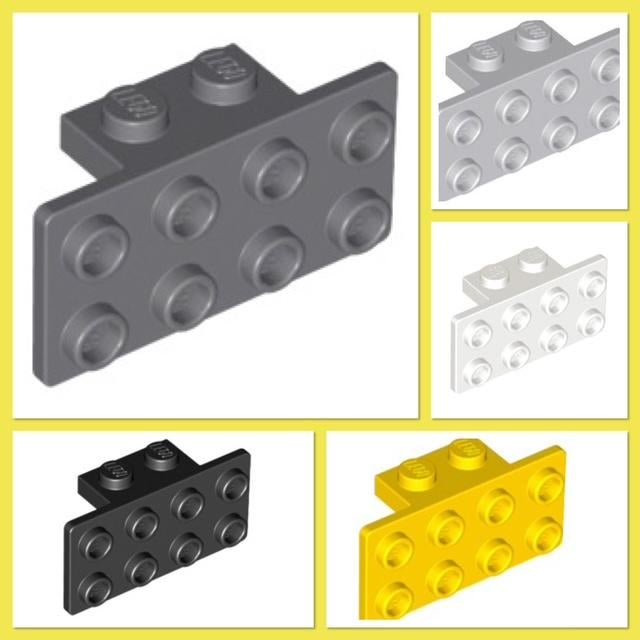 lego hoekplaat, beugel 1x2/2x4 in 5 kleuren, Ophalen of Verzenden, Nieuw, MOC (eigen creatie), Lego