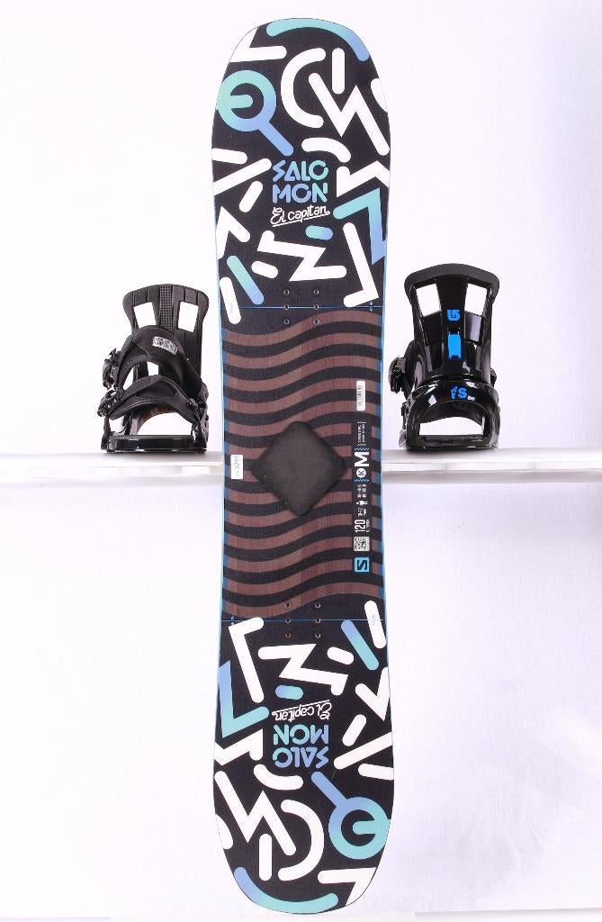 100 120 kinder snowboard SALOMON EL CAPITAN, Black/blue, Ophalen of Verzenden, Gebruikt, Board
