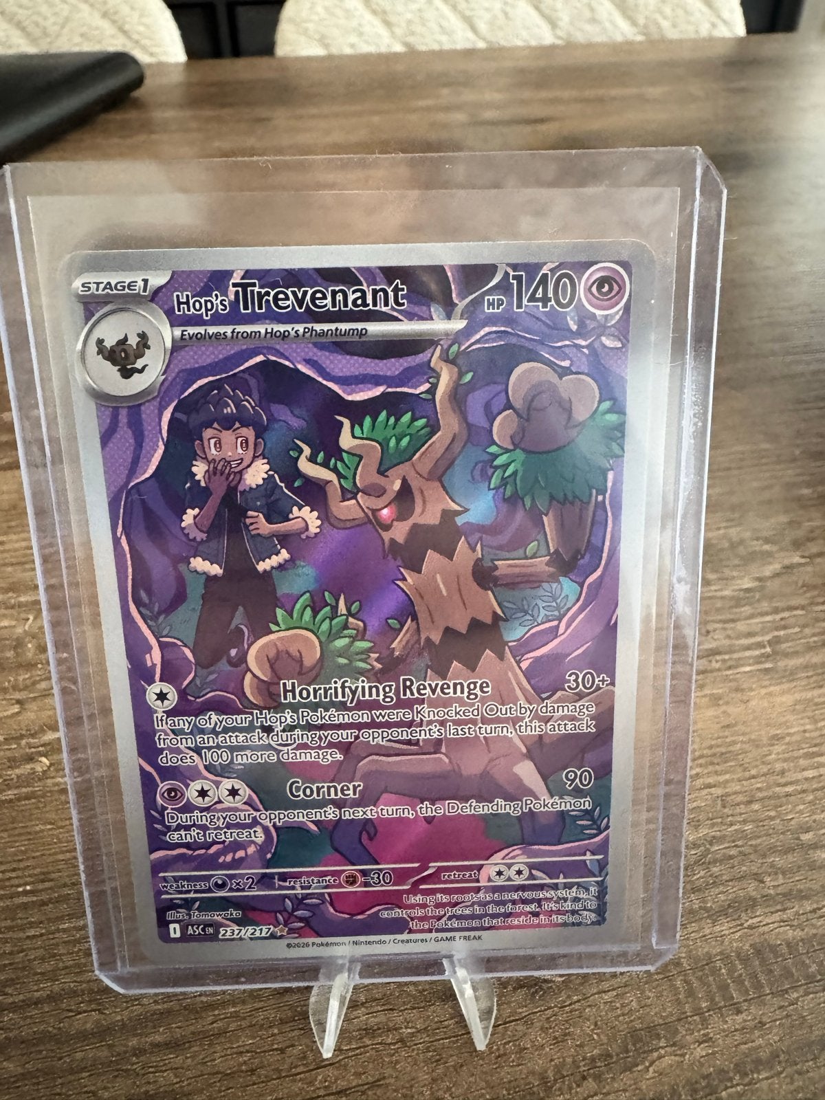Hop's Trevenant Pokémon Kaart (232/217) -, Ophalen of Verzenden, Nieuw, Losse kaart, Foil