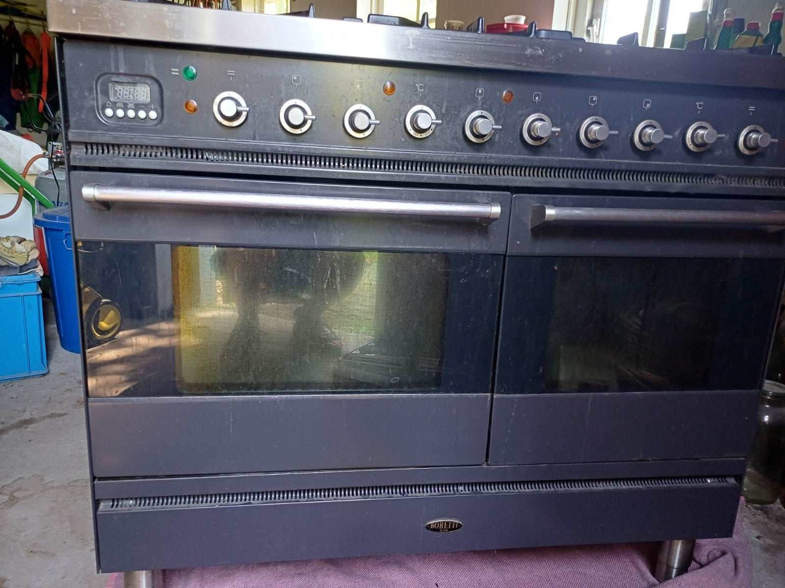 Fornuis Boretti met 6 gaspitten en 2 ovens, incl. toebehoren, Ophalen, Gebruikt, 60 cm of meer, Gas