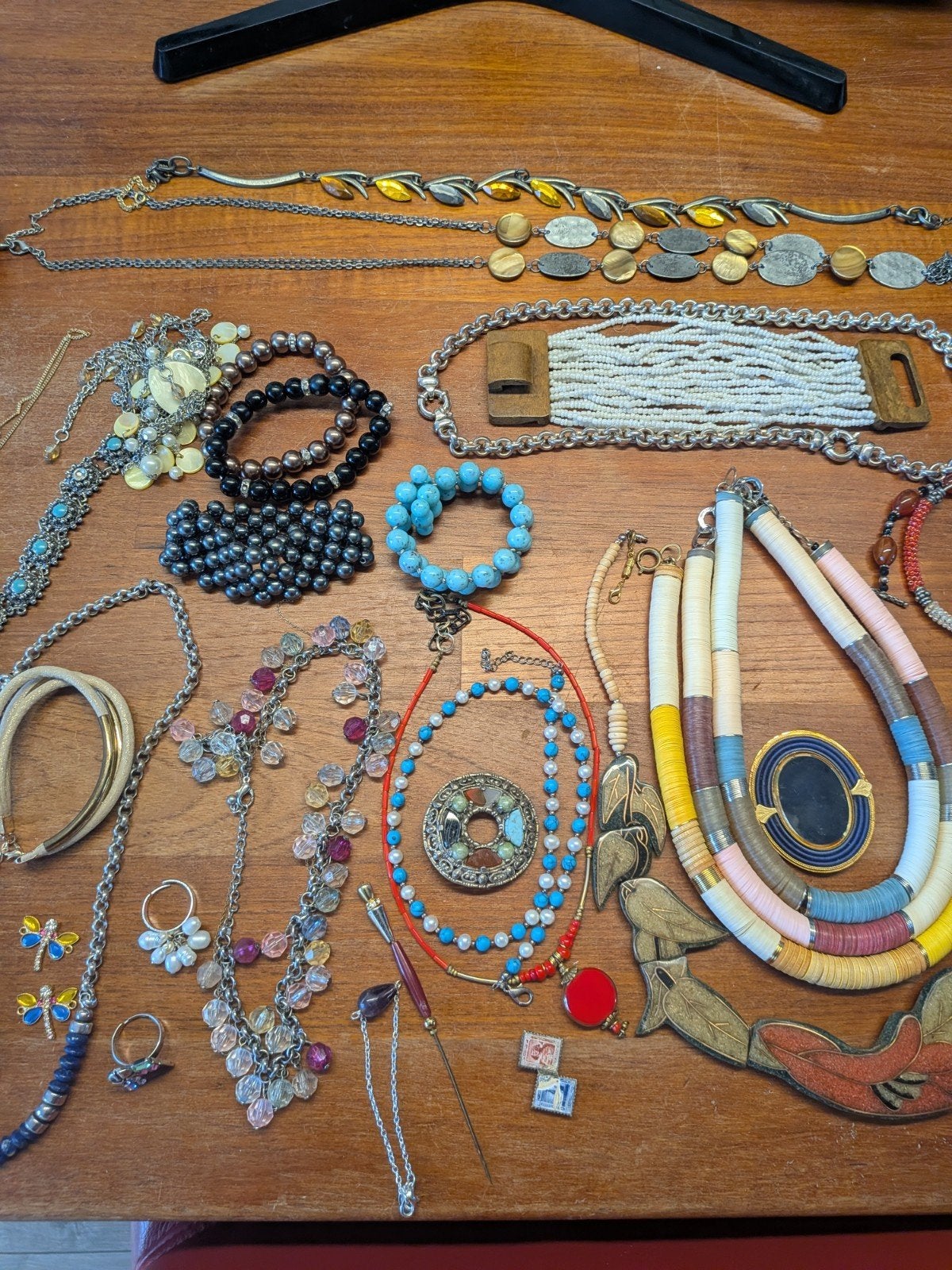Grote partij vintage en retro sieraden – diverse kettingen,, Overige materialen, Overige typen, Ophalen of Verzenden, Zo goed als nieuw