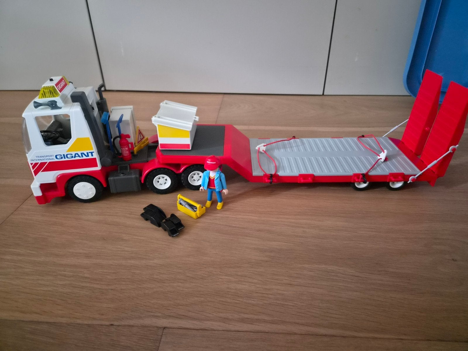 Playmobil Transport Truck 3935 met oplegger, Ophalen of Verzenden, Gebruikt, Complete set, Voertuig