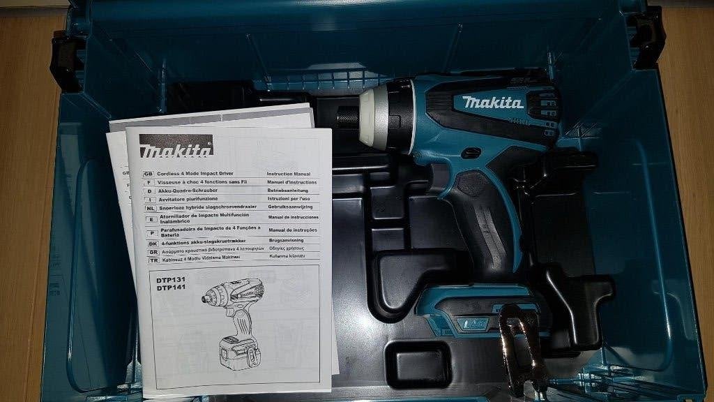 Makita DTP131ZJ QUADRO accu klop/boor/slag/schroefmach NIEUW, Doe-het-zelf en Verbouw, Gereedschap | Boormachines, 600 watt of meer