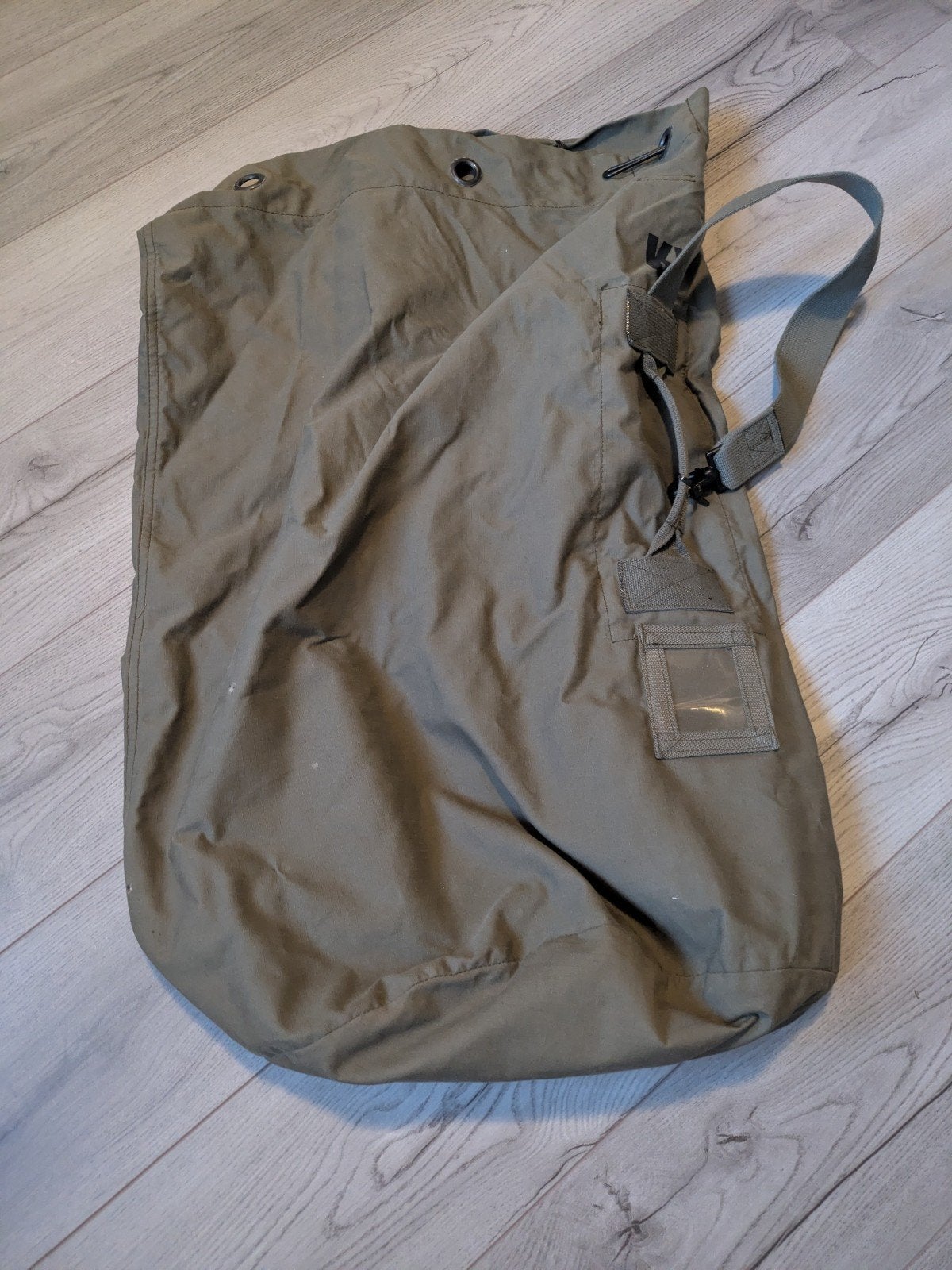 Grote olijfgroene plunjezak / duffel bag, Ophalen of Verzenden