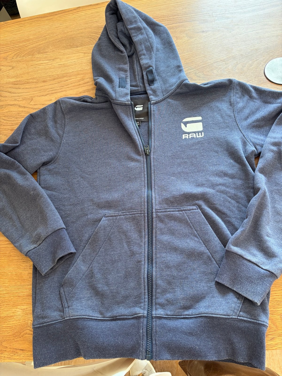 G-Star RAW Hoodie - Gedragen, Ophalen of Verzenden, Gedragen, Maat 46 (S) of kleiner, Blauw