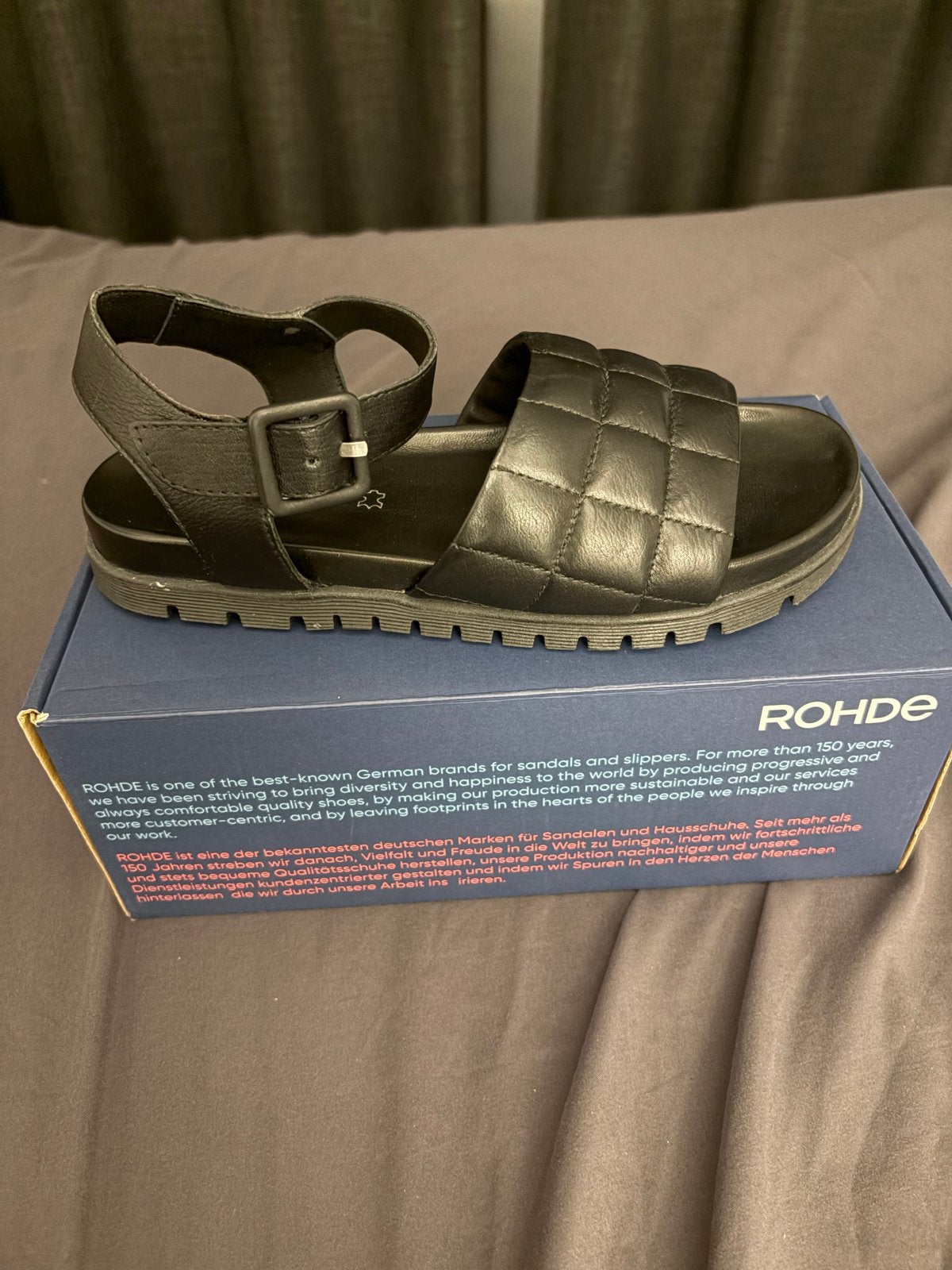 Nieuwe Rohde sandalen, zwart, maat 39, Zwart, Nieuw, Sandalen of Muiltjes, Ophalen of Verzenden