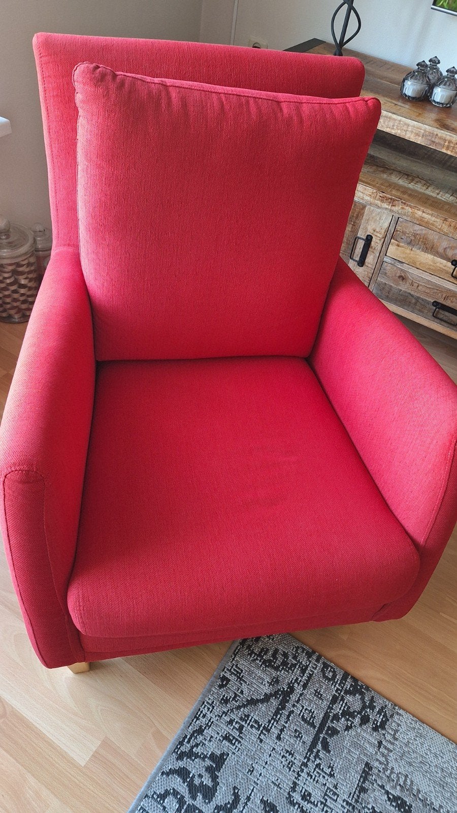 Leuk stoeltje, Huis en Inrichting, Stoelen, Gebruikt, Ophalen of Verzenden, Rood, Eén