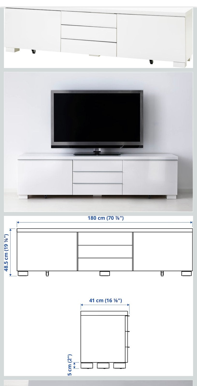 Ikea tv meubel kast, Huis en Inrichting, Ophalen, Zo goed als nieuw, Minder dan 150 cm, Minder dan 100 cm