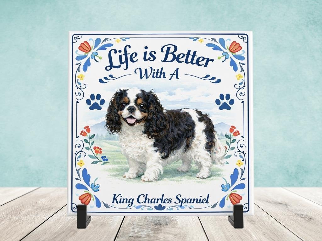 Life is Better with a King Charles Spaniel - Tegel, Verzenden, Nieuw