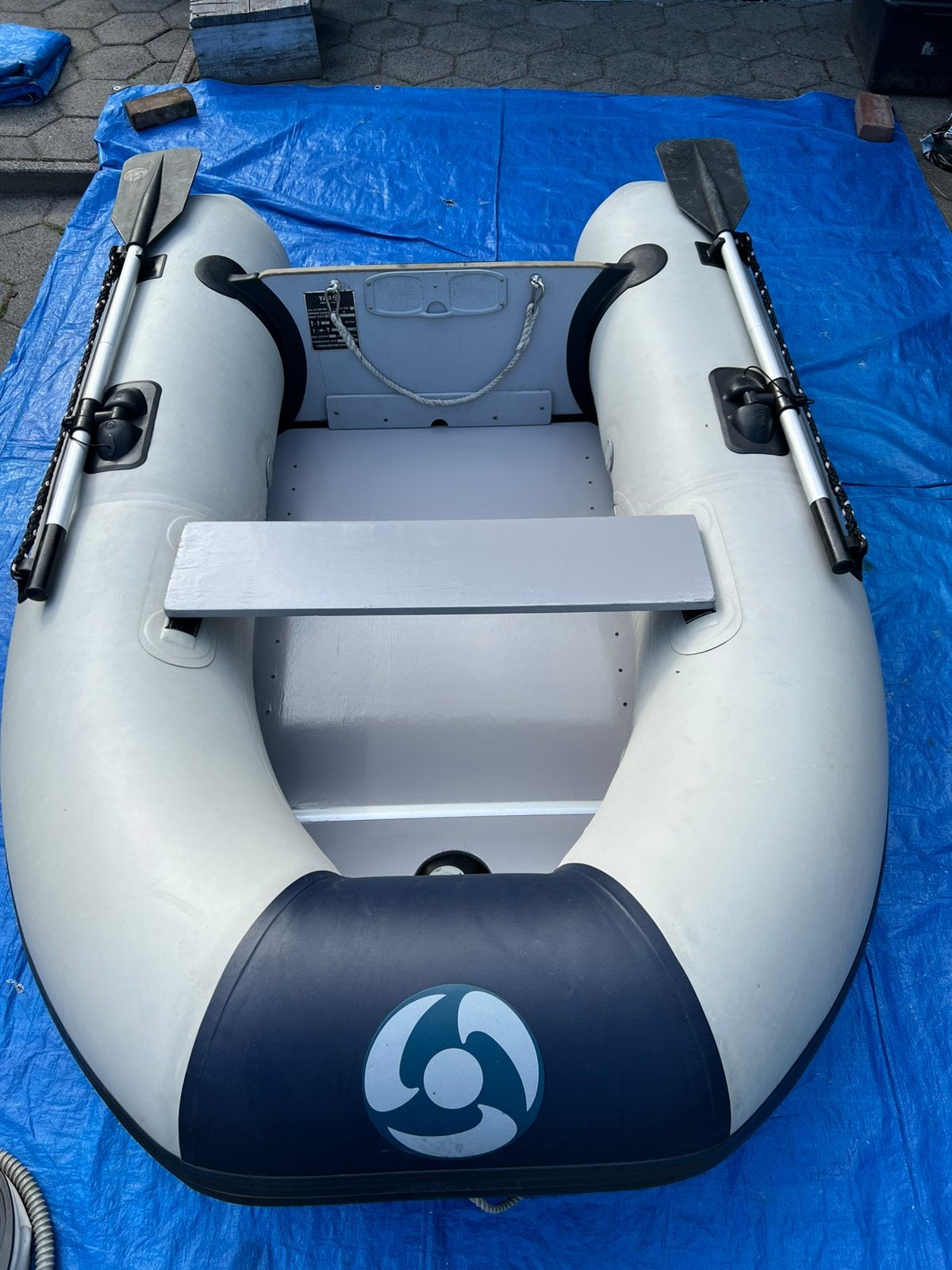 Yam 230S rubberboot met bankje, peddels, pomp en opbergtas, Ophalen, Gebruikt, Overige typen, Motorboot