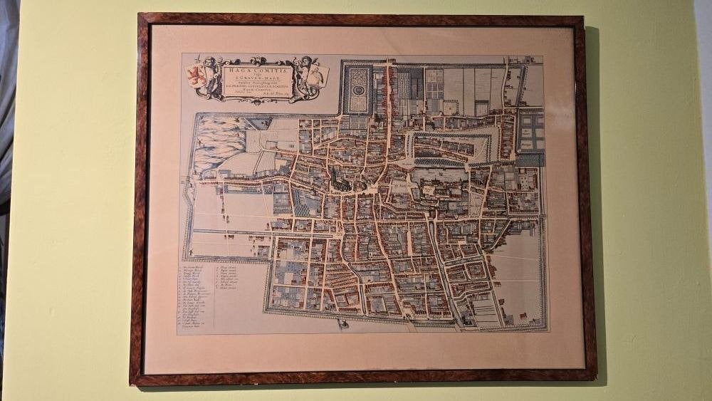 HAGA COMITIS - plattegrond, Boeken, Overige gebieden, Voor 1800, Overige typen, Ophalen of Verzenden