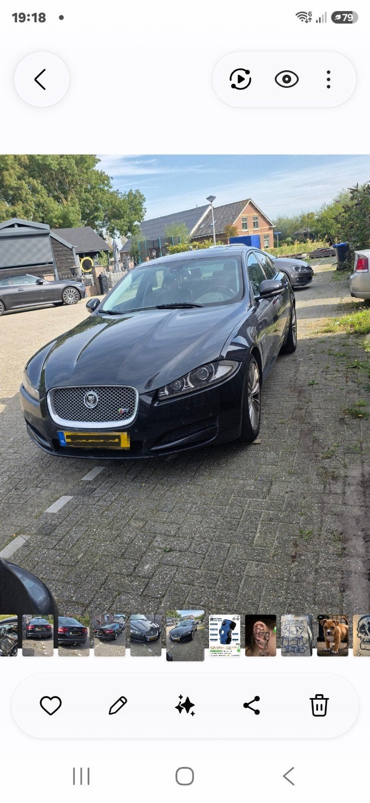 Jaguar XF 3.0 D V6 AUT 2012 Zwart, Auto's, Automaat, Achterwielaandrijving, 1850 kg, Zwart
