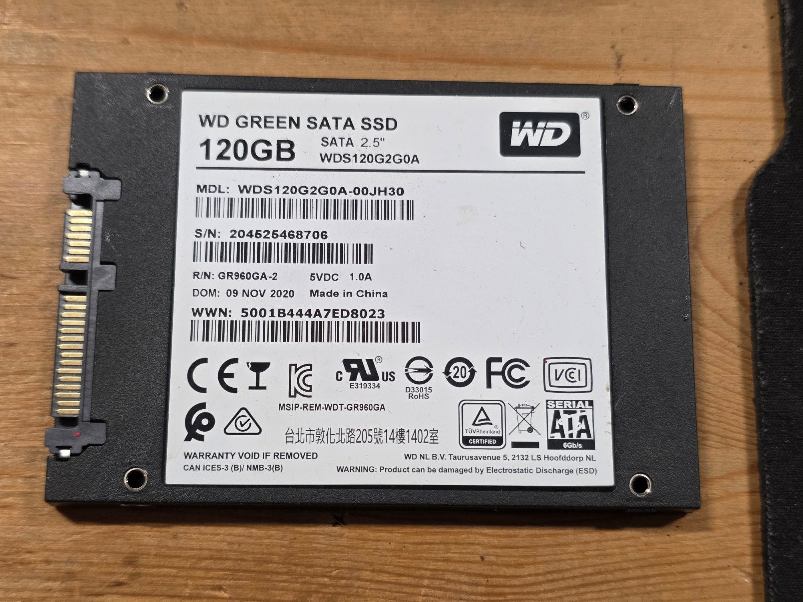 WD Green SATA SSD 120GB 2.5 inch laptop hdd hardeschijf, Intern, Ophalen of Verzenden, SSD, SATA