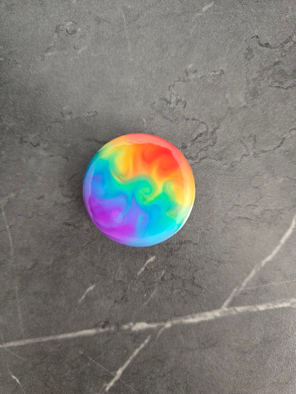 Handgemaakte Epoxy Regenboog Popsocket / Telefoongreep 3, Ophalen of Verzenden, Nieuw, Overige typen