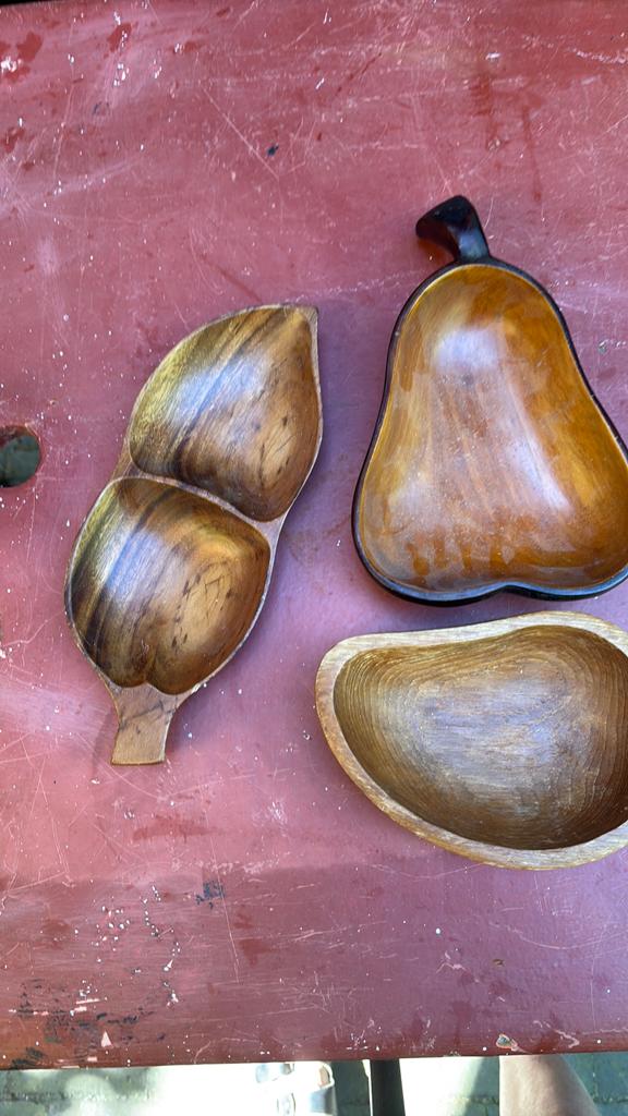 Vintage houten schalen, Antiek en Kunst, Ophalen of Verzenden