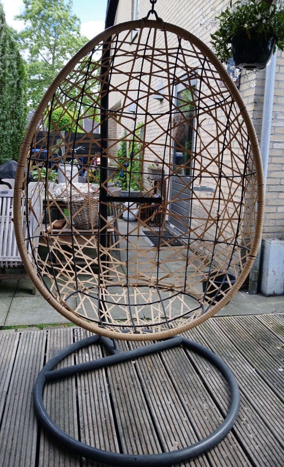 Hangstoel met frame, Ophalen, Metaal