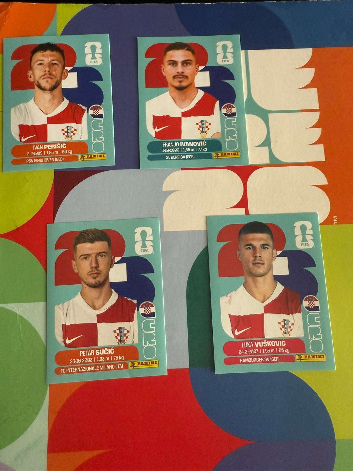Panini wk stickers, Verzamelen, Ophalen of Verzenden, Zo goed als nieuw, Buitenlandse clubs, Poster, Plaatje of Sticker