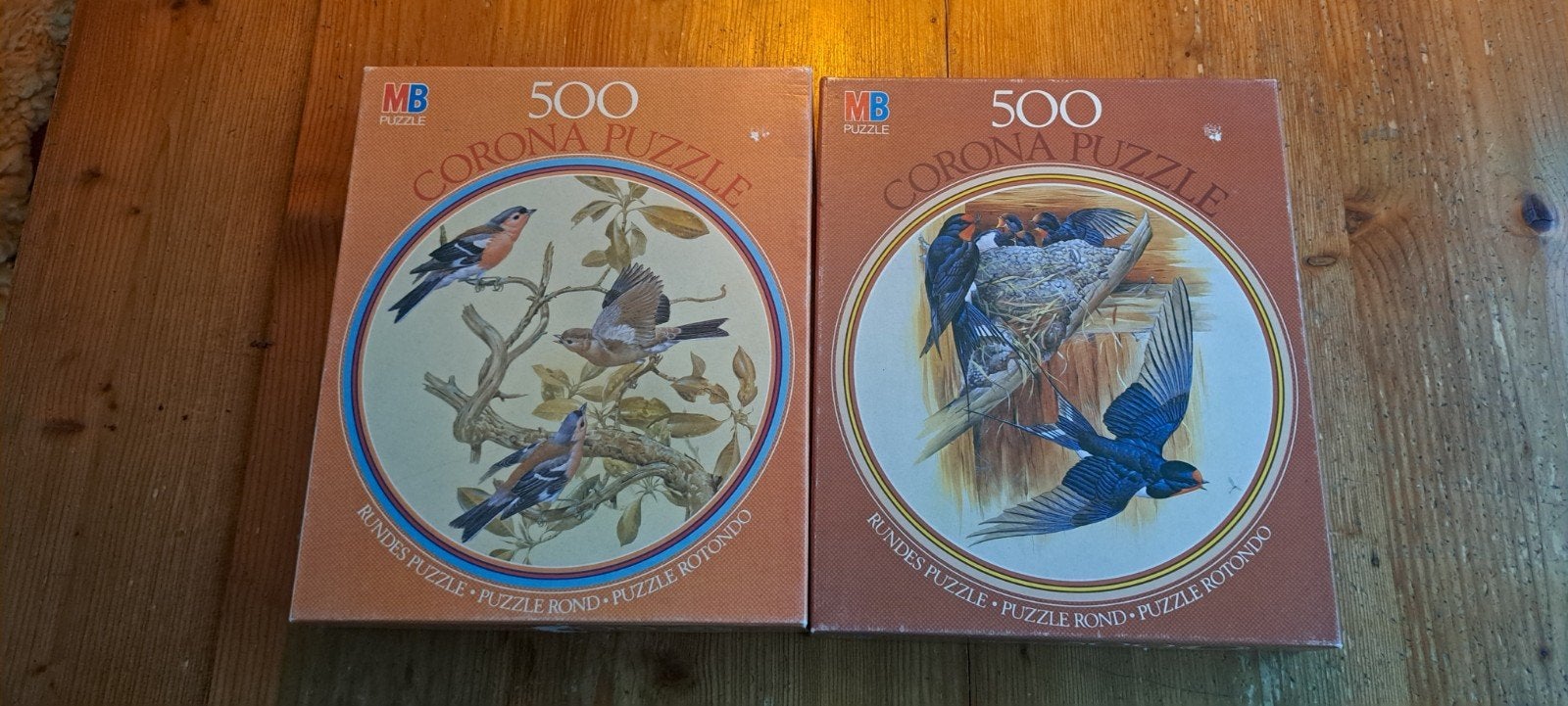 2 MB Corona ronde puzzels - 500 stukjes - compleet, Ophalen of Verzenden, 500 t/m 1500 stukjes, Gebruikt, Legpuzzel