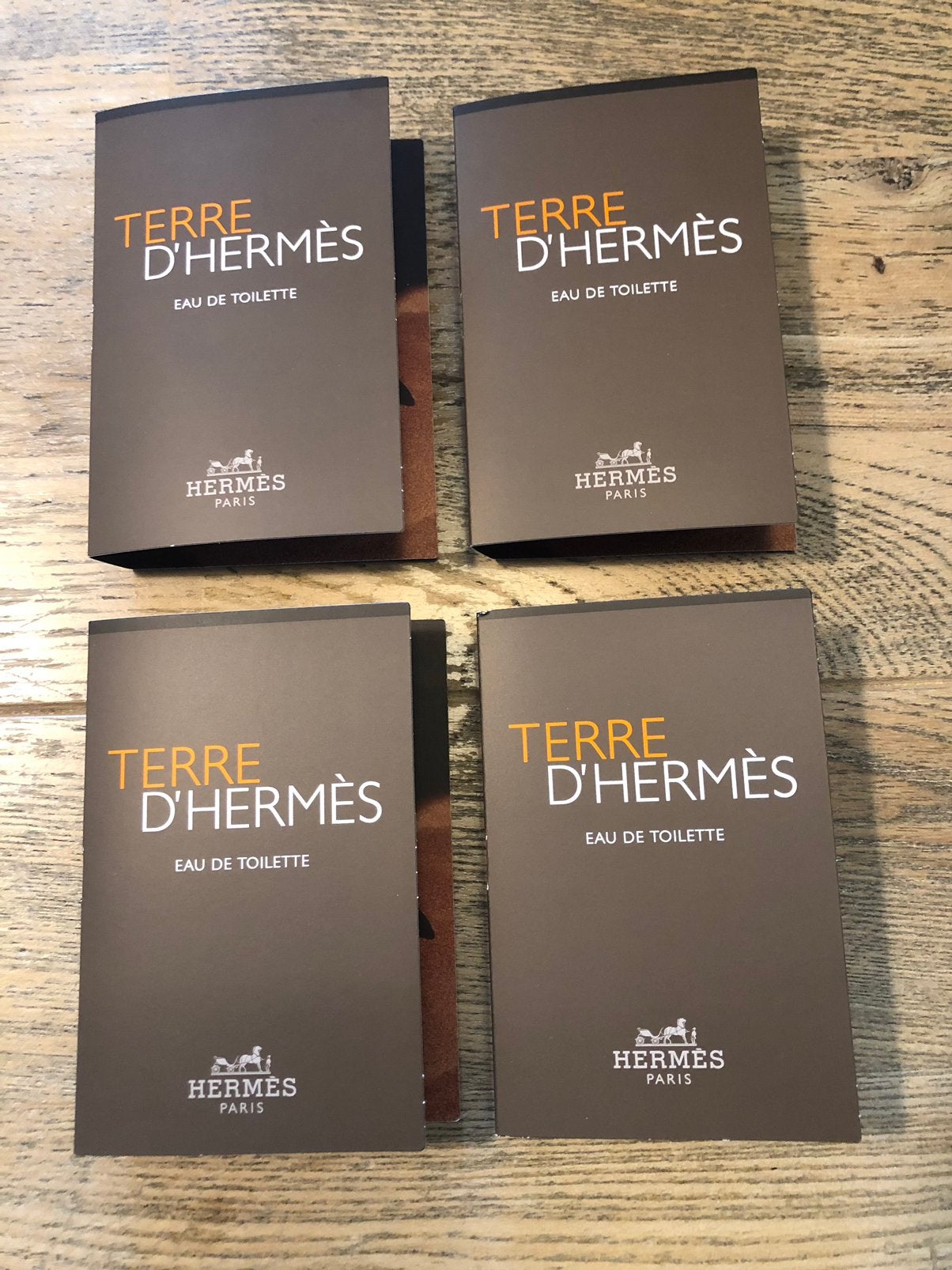 Terre D’Hermès, 4 parfumsamples Heren., Ophalen of Verzenden, Nieuw
