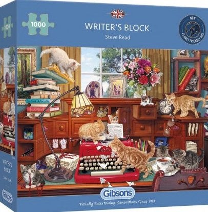 Gibsons - Writer’s Block - 1000 stukjes, Ophalen of Verzenden, 500 t/m 1500 stukjes, Nieuw, Legpuzzel
