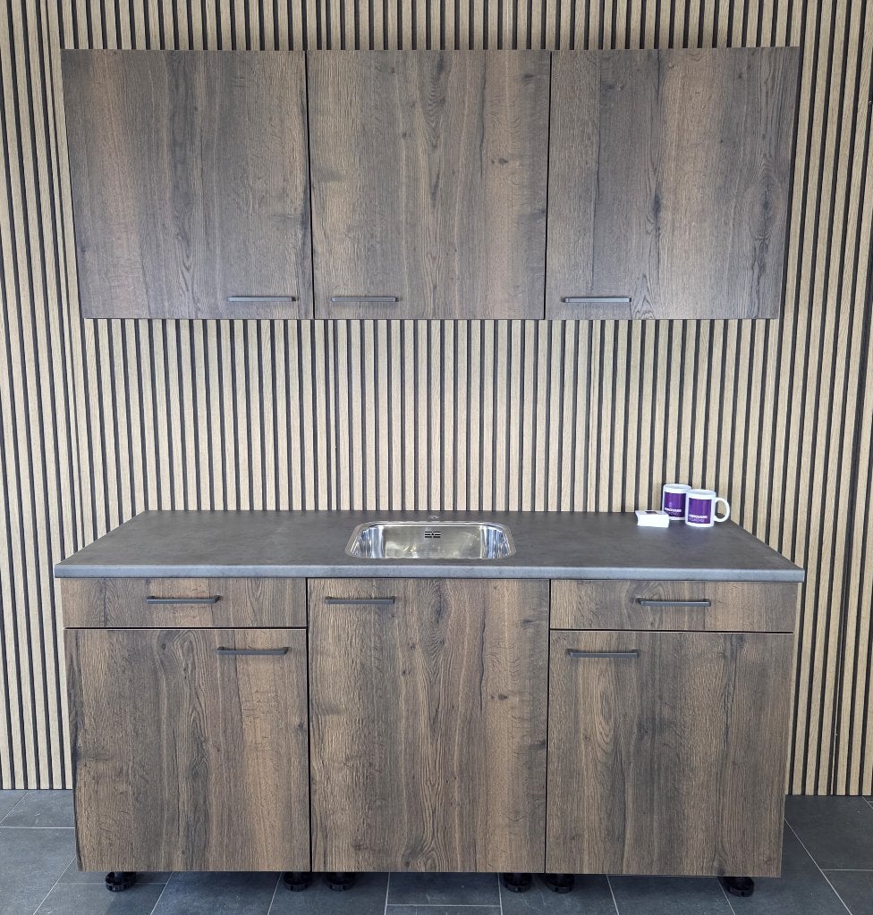 NIEUWE Q-Line ARTEGO Keuken ca. 180 cm breed / INNOVARE, Huis en Inrichting, Keuken | Complete keukens, Bruin, Nieuw, Enkelwandige keuken