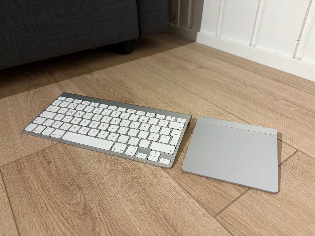 Apple Wireless Keyboard en Magic Trackpad, Gebruikt, Ophalen of Verzenden, Draadloos, Qwerty