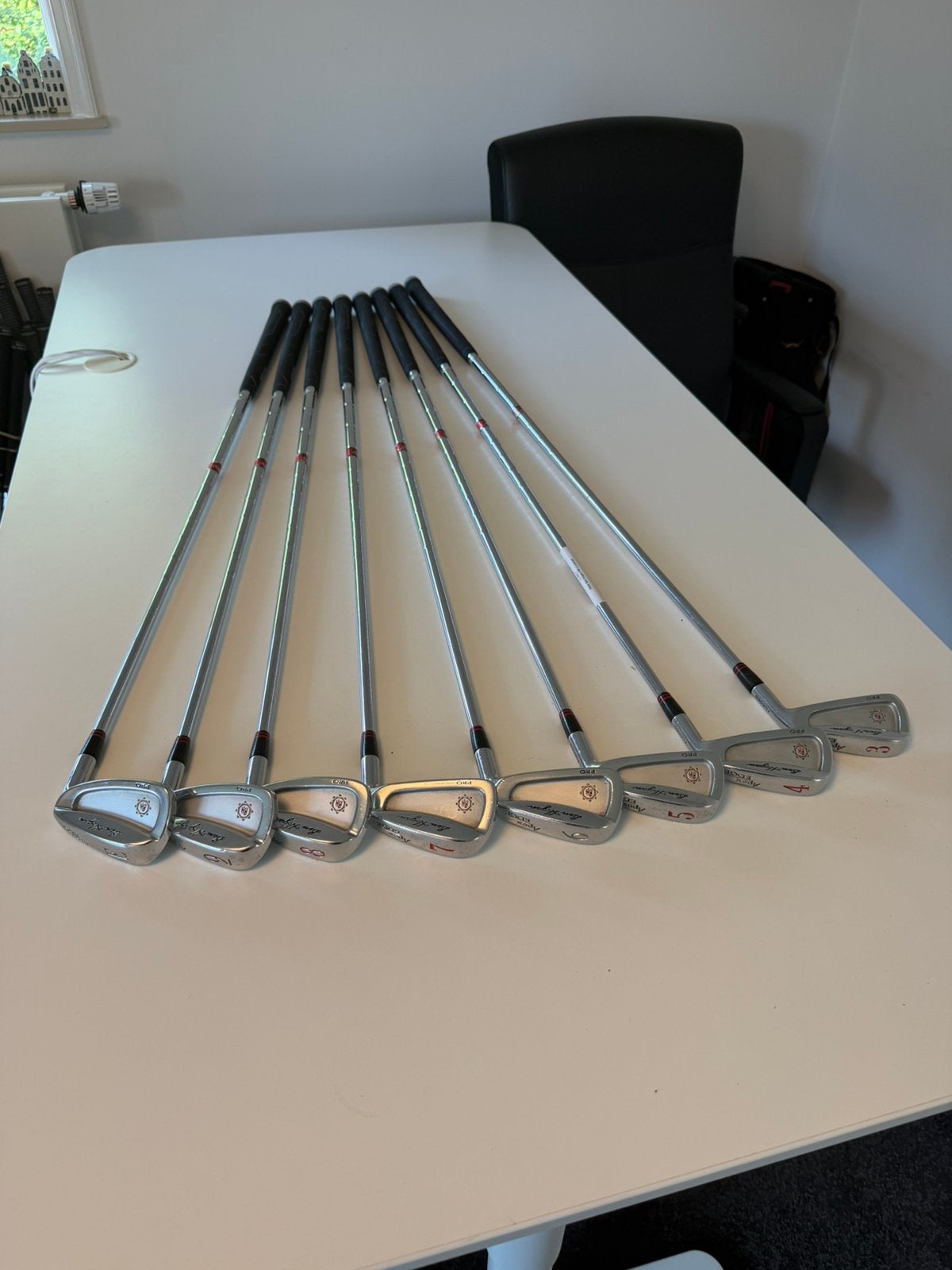 Ben Hogan ijzerset - PW-3 - R flex staal - Testen ok!, Overige merken, Set, Gebruikt, -