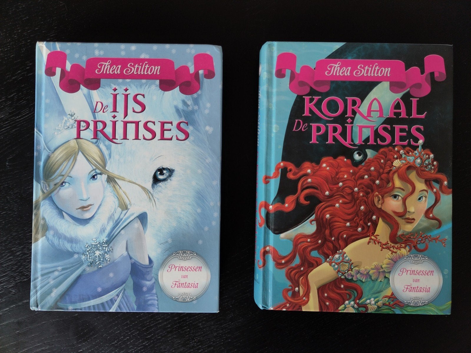 Thea Stilton: De IJsprinses & De Koraalprinses, Boeken, Ophalen of Verzenden, Zo goed als nieuw, Thea Stilton, Fictie