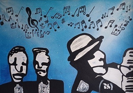 groot doek herman brood stijl, Ophalen of Verzenden