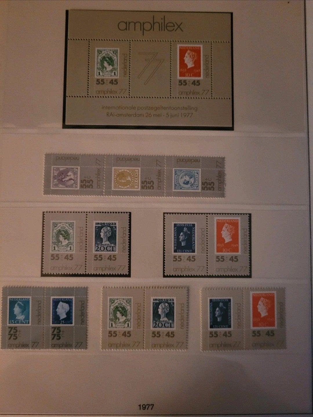 49 pagina's postzegels NL 1970-1985, Ophalen of Verzenden, Nederland