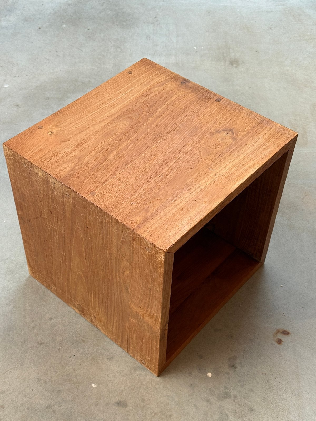 Teak Houten kubusen, Huis en Inrichting, Ophalen, Gebruikt
