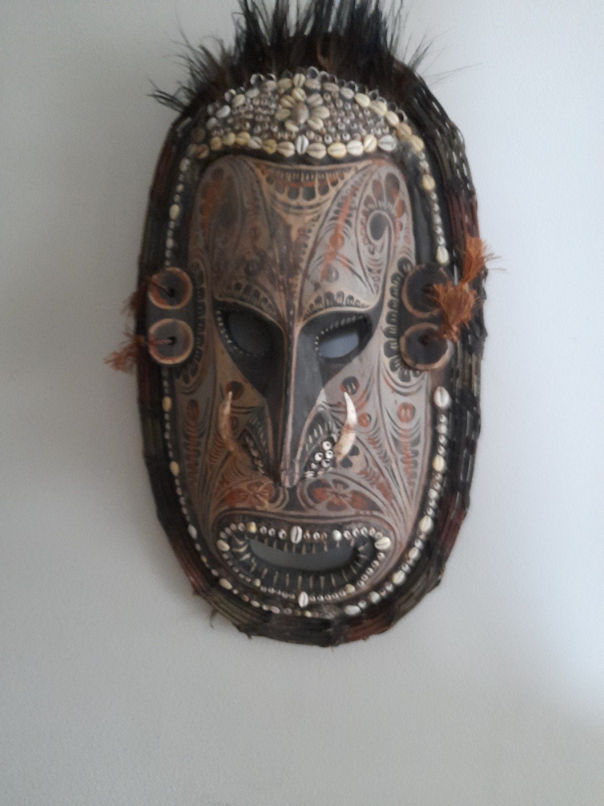 Sepik groot masker, Ophalen
