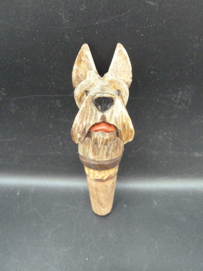 Antieke flessenstop Schotse terrier jaren 30 art deco, Ophalen of Verzenden