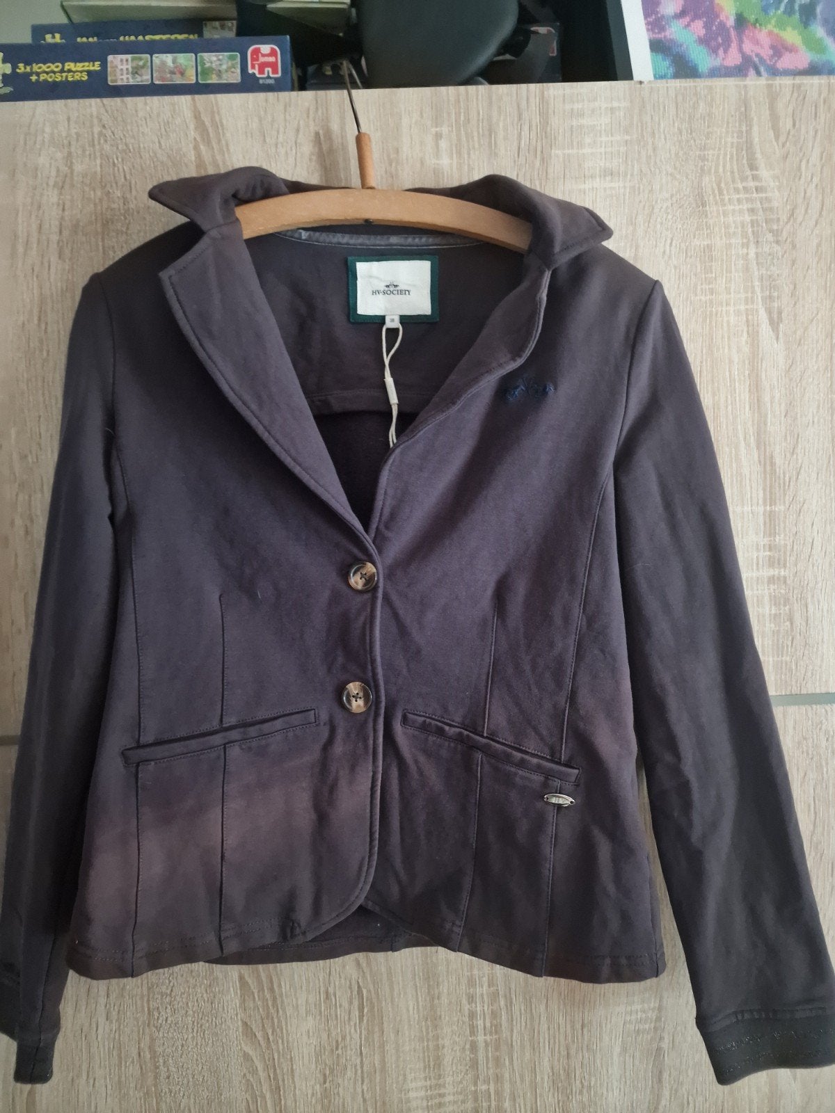 HV Society Blazer Maat 38 (M), Maat 38/40 (M), Bruin, HV Society, Ophalen of Verzenden