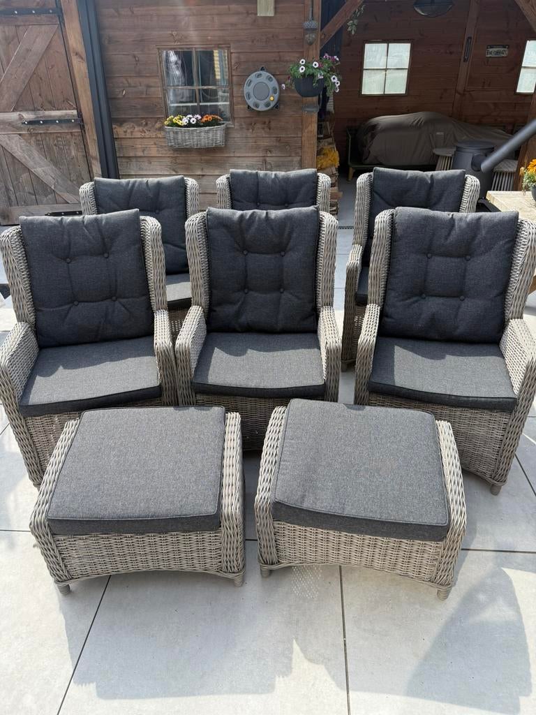 Intratuin Sanur lounge stoelen tuinset, Tuin en Terras, Tuinsets en Loungesets, Ophalen, Zo goed als nieuw