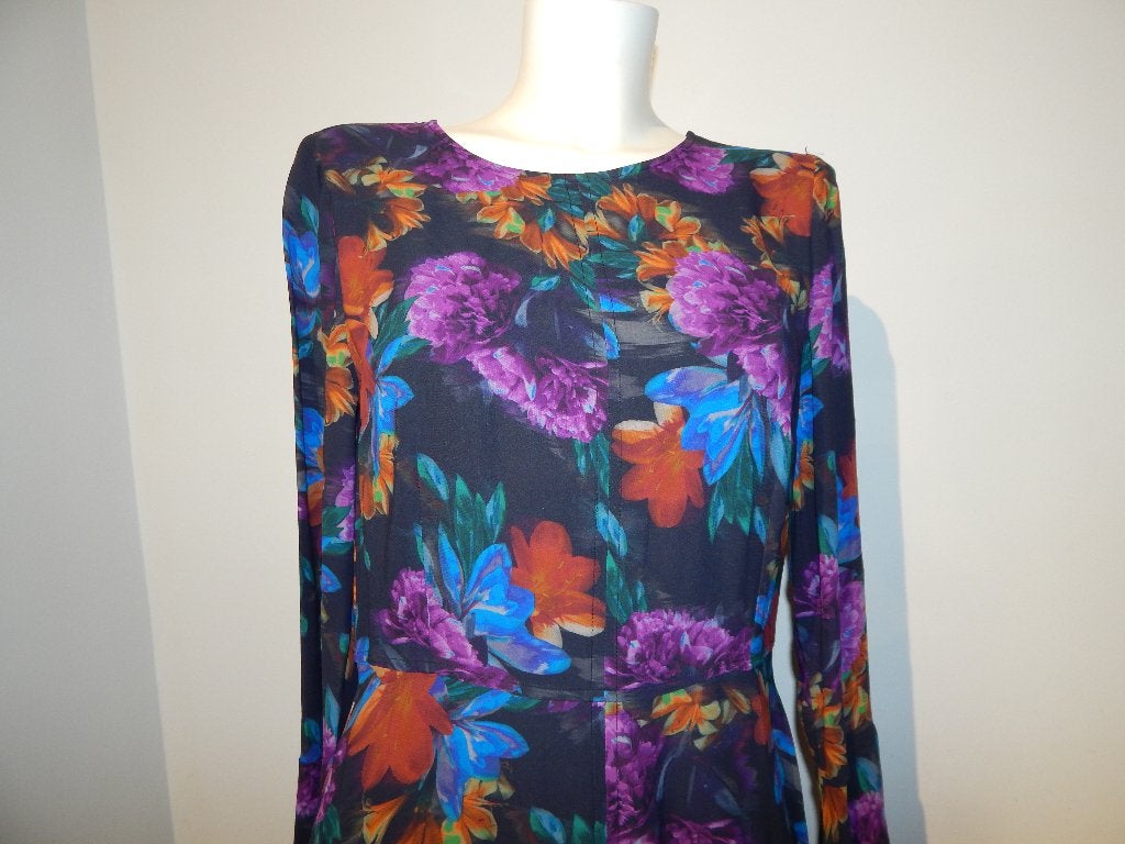 Essentiel Antwerp bloemen print jurk mooie felle bloemen M, Kleding | Dames, Maat 38/40 (M), Meerkleurig, Ophalen of Verzenden