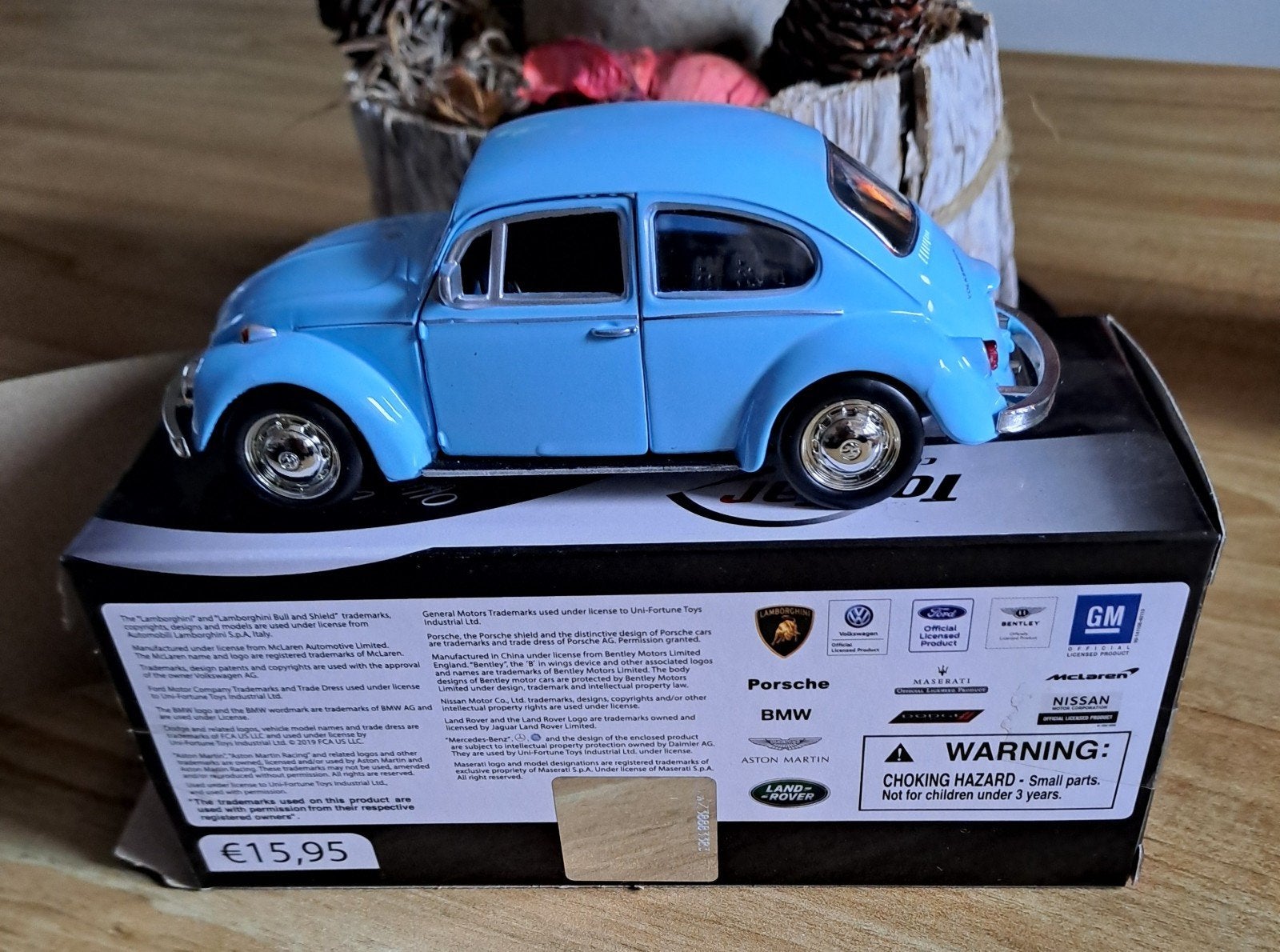 Vw beetle 1967, Hobby en Vrije tijd, Modelauto's | 1:32, Ophalen of Verzenden, Nieuw, Auto