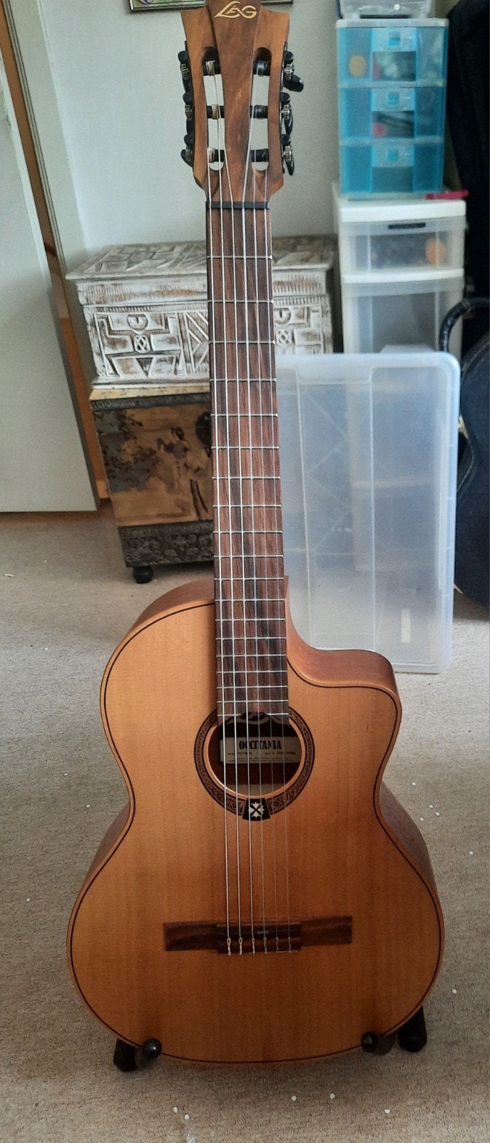 Lag Occitania OC170CE Elektro-akoestische gitaar met koffer, Muziek en Instrumenten, Snaarinstrumenten | Gitaren | Akoestisch