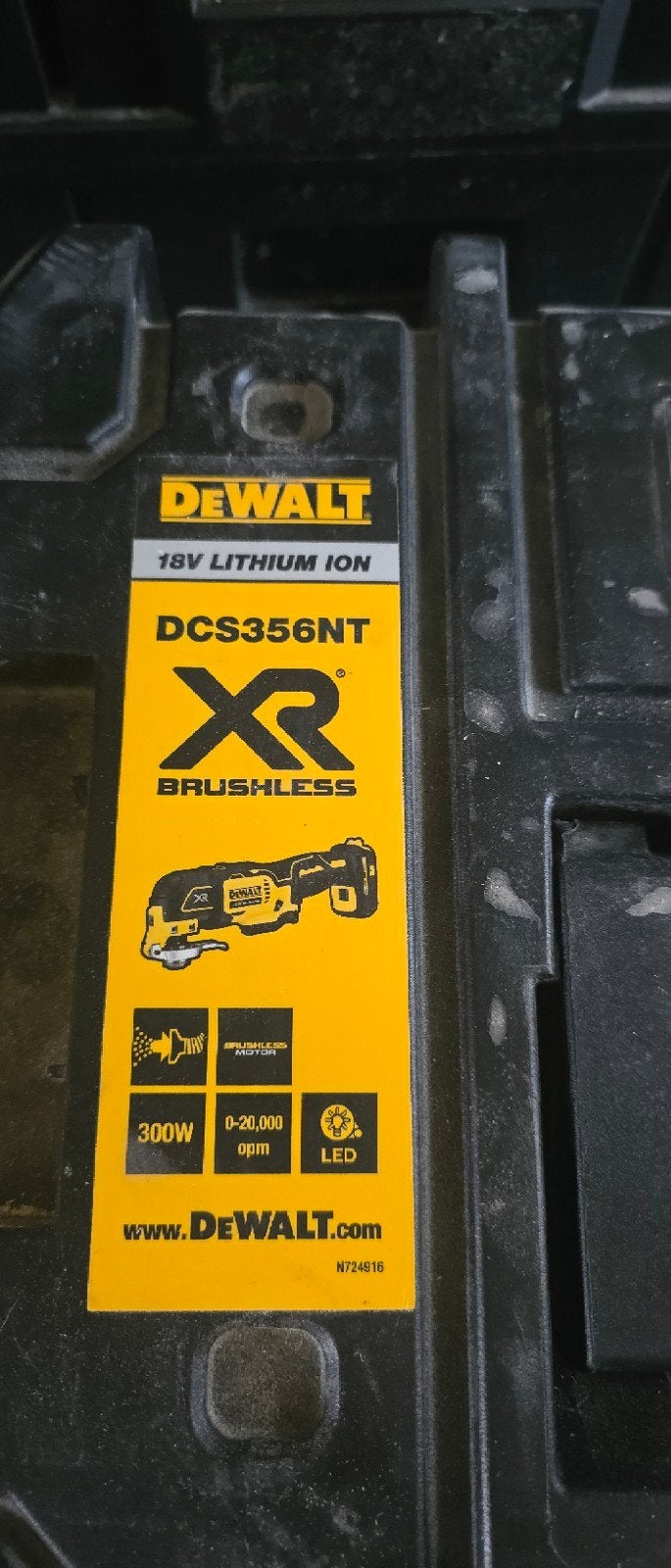 DeWalt DCS356NT XR Brushless Multitool met accessoires, Doe-het-zelf en Verbouw, Ophalen, Zo goed als nieuw
