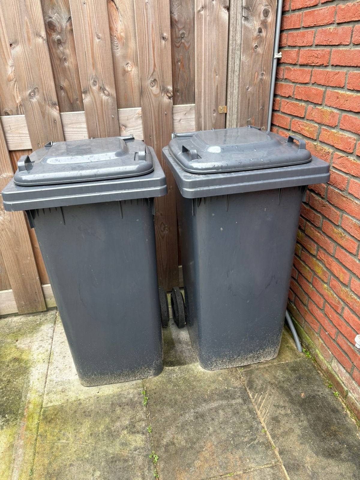 2 containers 120 litres - no garbage stored, Ophalen, Kunststof, 40 liter of meer, Zo goed als nieuw