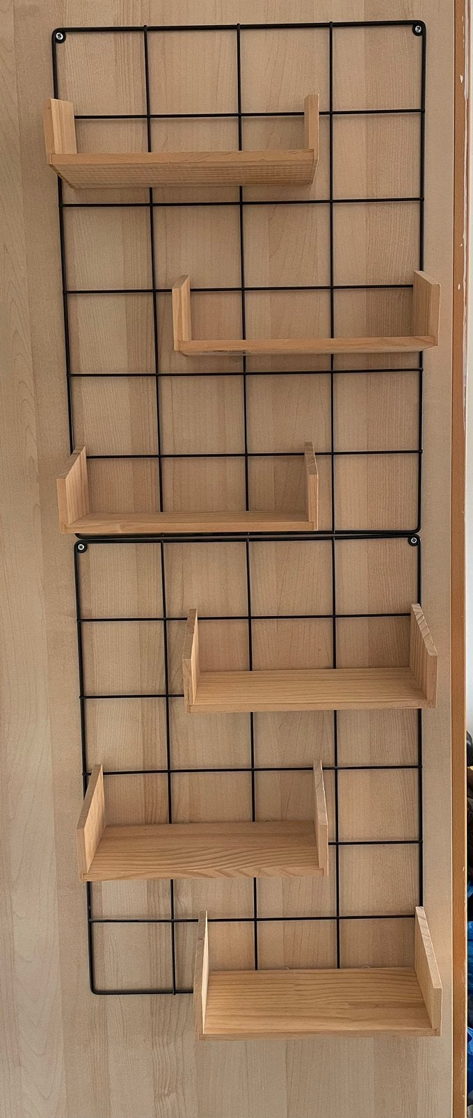 Xenos metaal wandrekken met houten plankjes, Ophalen of Verzenden, Zo goed als nieuw
