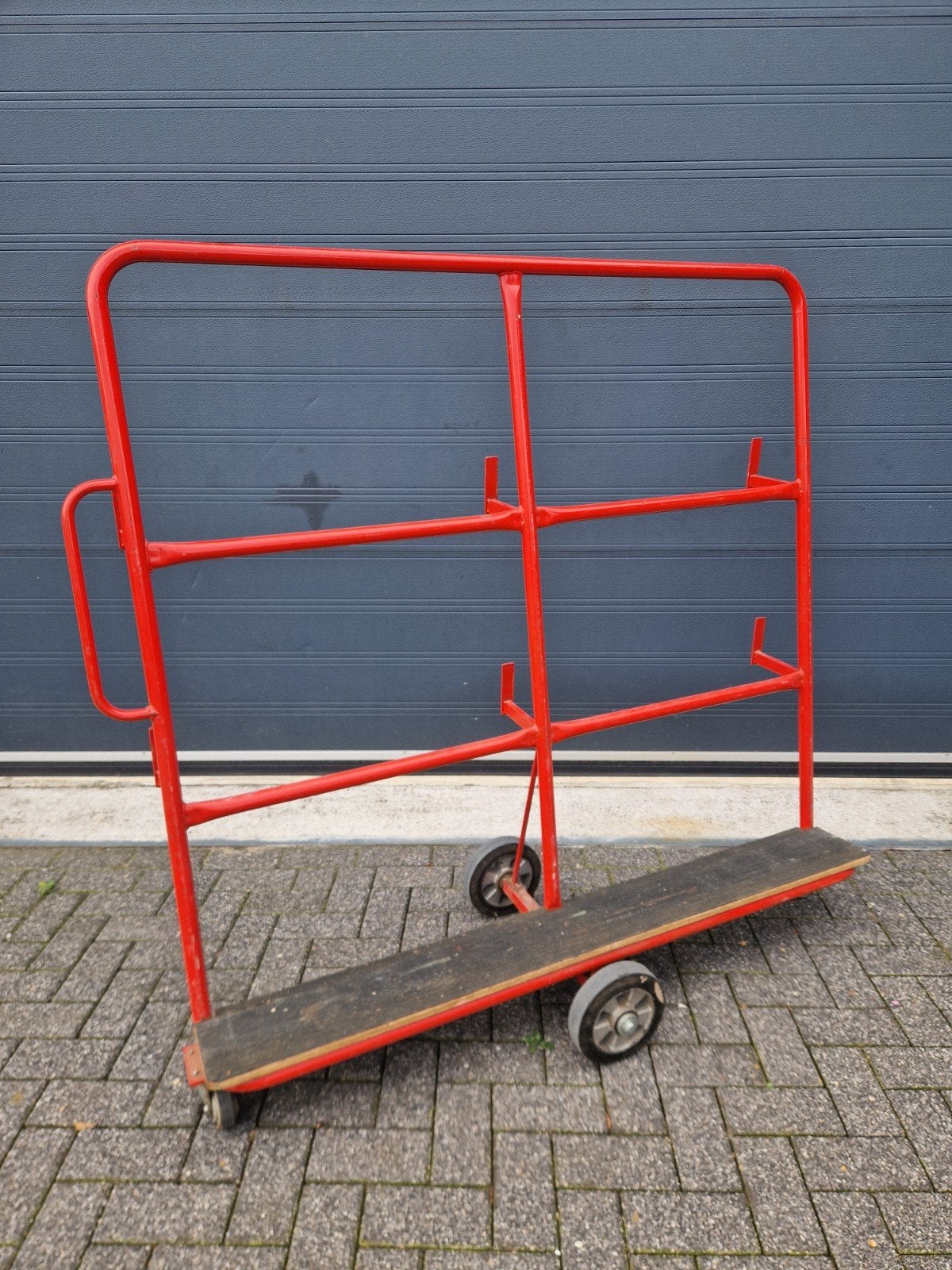 Platenwagen / Transportkar 150cm breed en hoog, Doe-het-zelf en Verbouw, Transportwagens, Ophalen, Gebruikt, Transportkar