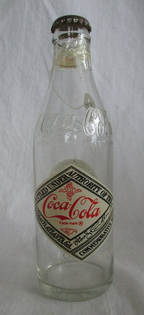 Coca-Cola flesje 1976 Comm Bottle 75th Anniv Jonesboro., Verzamelen, Ophalen of Verzenden, Gebruikt, Overige typen